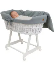 Zielony zestaw kosz Mojżesza na stelażu - Notiso 4X w sklepie Edinos.pl