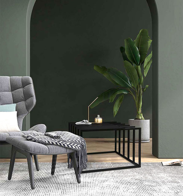 Metalowy industrialny stolik z żeberkami metalowymi Avisa 4X