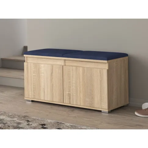 Wizualizacja szafki na buty Minoli 3X dąb sonoma granat