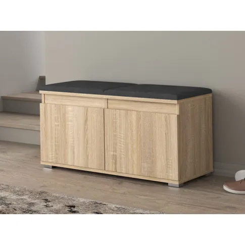 Wizualizacja szafki na buty Minoli 3X dąb sonoma szary