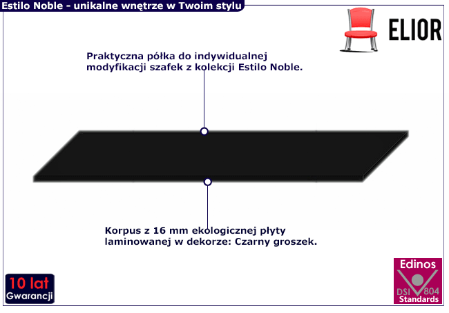 półki do szafek Estilo Olvina 38X