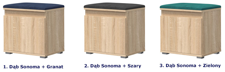Szafka na buty z siedziskiem Venix 3X kolory