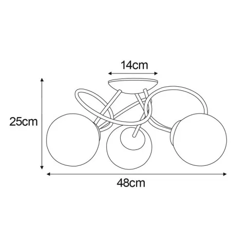 Wymiary lampy A210-Aveo