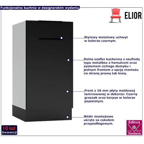 Kuchenna szafka dolna z szufladą Carbon 7X