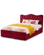 Duże małżeńskie łóżko kontynentalne Orchidea 200x200 - 44 kolory w sklepie Edinos.pl