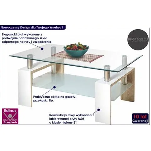 Fotografia Ława lakierowana Adler z kategorii Stoliki kawowe