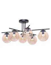 Bursztynowa nowoczesna duża lampa sufitowa - A218-Ryen w sklepie Edinos.pl