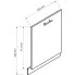 wymiary frontu do zmywarki panel zakryty 60cm Carbon 26X