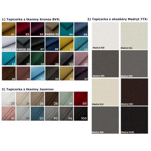 Szczegółowe zdjęcie nr 7 produktu Łóżko dwuosobowe z ozdobnym zagłówkiem Orchidea 120x200 - 44 kolory