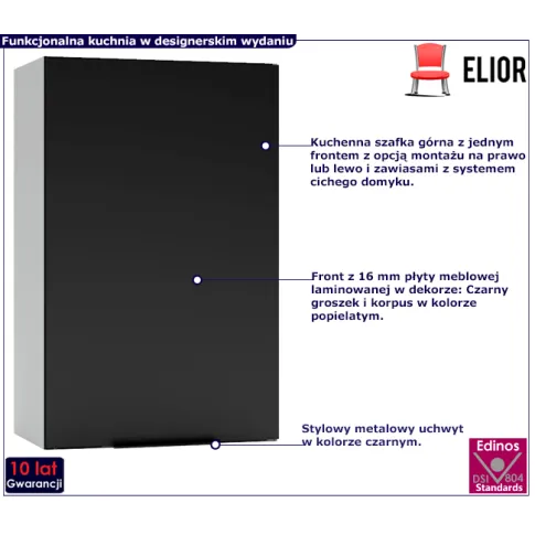 Kuchenna szafka górna 45cm Carbon 29X