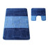 Niebieskie dywaniki łazienkowe z wycięciem - Depi