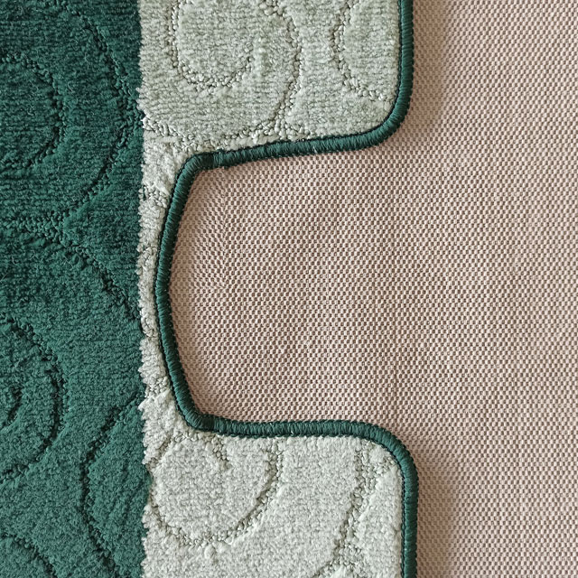 Zielone 2 dywaniki łazienkowe antypoślizgowe Lapo