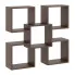 Minimalistyczna półka ścienna w kolorze wenge - Opifi