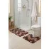 Brązowy dywanik pod prysznic i toaletę Spirin