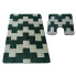 Zielone antypoślizgowe dywaniki łazienkowe - Kaso