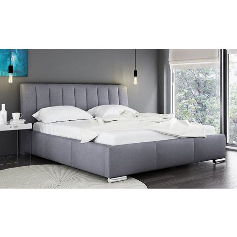 Zdjęcie podwójne łóżko tapicerowane w 44 kolorach Venon 3X 160x200 - sklep Edinos.pl