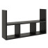 Czarna minimalistyczna półka wisząca - Gomio