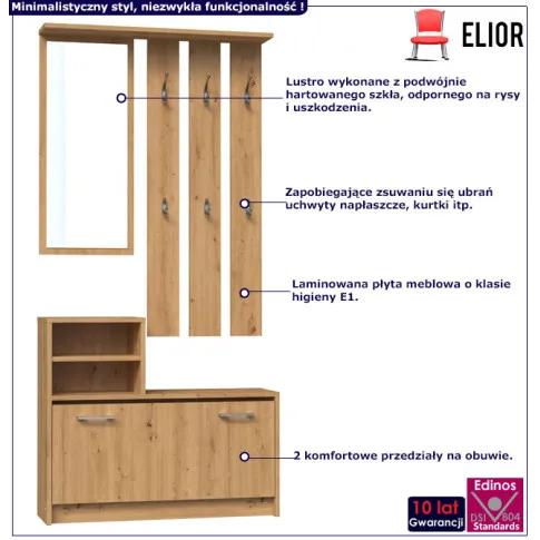 infografika garderoby do przedpokoju salma dab artisan