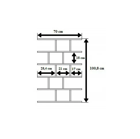 Wymiary półki ściennej Berx
