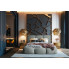 wizualizacja nowoczesnej sypialni glamour z wykorzystaniem tapicerowanego lozka malzenskiego ginny