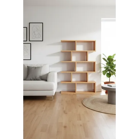 Regał otwarty wiszący lub stojący w kolorze buk   Tukon