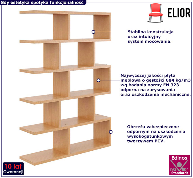 Półka na książki Tukon buk