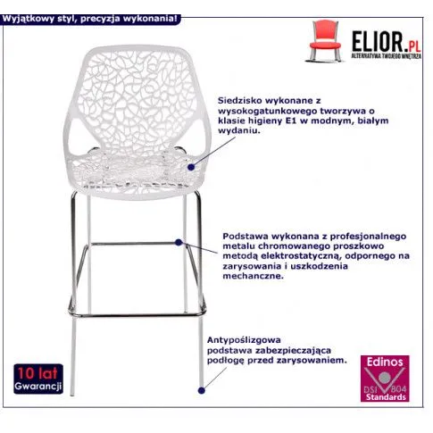 Fotografia Ażurowy biały hoker - Brot z kategorii Hokery