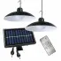 Podwójna lampa solarna z pilotem - T490-Gavina