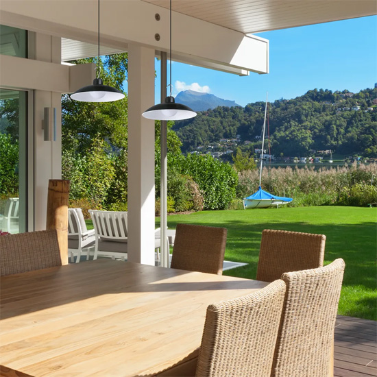 Wizualizacja podwójnej lampy solarnej N27-Rizel