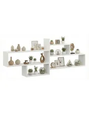 Biała skandynawska półka ścienna - Okri w sklepie Edinos.pl