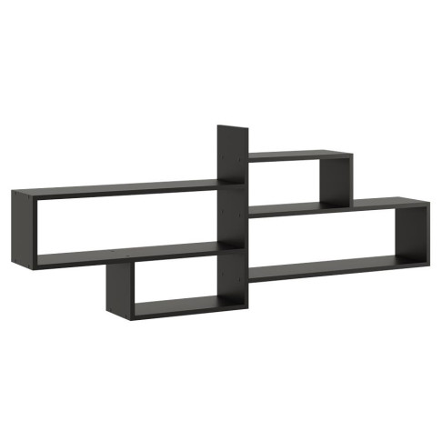Czarna minimalistyczna półka wisząca Orsa