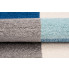 niebieski geometryczny dywan pokojowy caso 5x