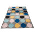 prostokątny dywan w kropki niebiesko szary Caso 9X