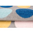 prostokątny szaro niebieski dywan w kropki Caso 9X