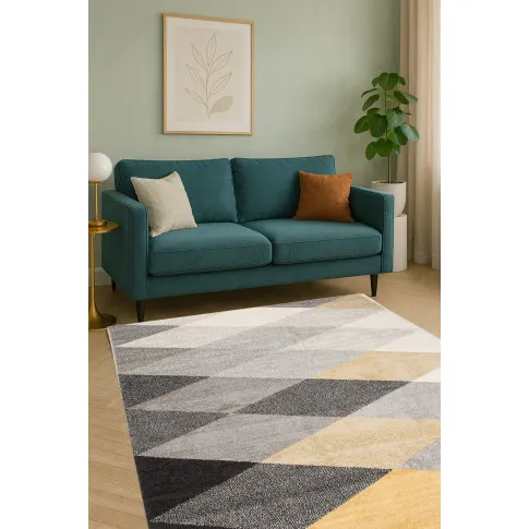 Szaro żółty dywan nowoczesny   Ilex 6X