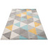 turkusowo szary prostokątny dywan w stylu skandynawskim Caso 6X