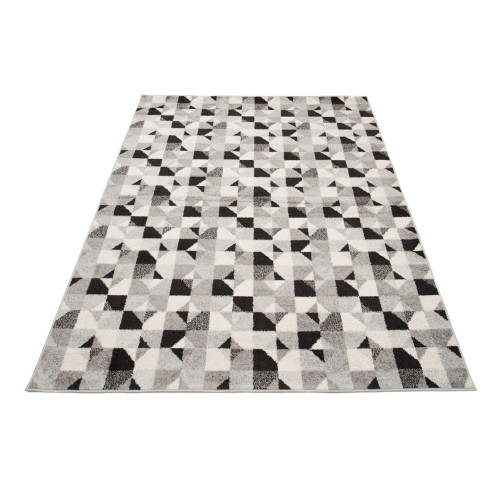 prostokątny dywan szaro czarny Caso 7x
