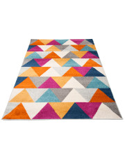 Kolorowy dywan w trójkąty w stylu retro - Caso 6X w sklepie Edinos.pl