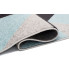 prostokątny szaro turkusowy dywan pokojowy skandynawski Caso 6X