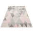 Szaro-różowy dywan pokojowy nowoczesny - Caso 6X