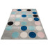 Szary dywan w kolorowe kropki w stylu skandynawskim - Caso 9X