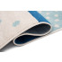 geometryczny dywan pokojowy dziecięcy niebieski caso 4x