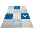 niebiesko turkusowy dywan prostokątny skandynawski do pokoju chłopca caso 4x