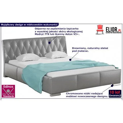 Fotografia Łóżko pikowane Patriza 3X 180x200 - 44 kolory z kategorii Łóżka