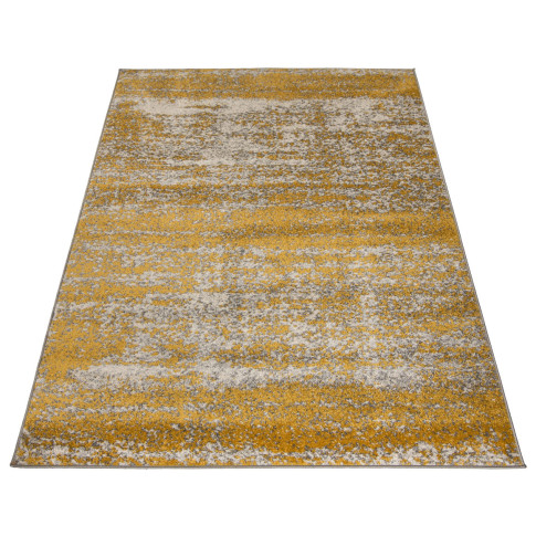 prostokątny dywan melanżowy nowoczesny ciemny żółty Ecavo 4X