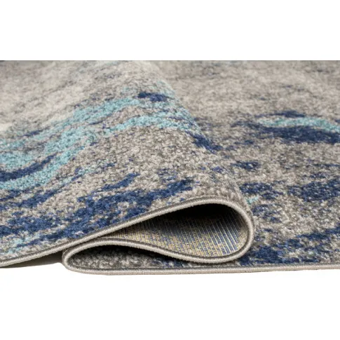 krótkowłosy dywan dywan ciemny niebieski melanż do nowoczesnego pokoju Ecavo 3X