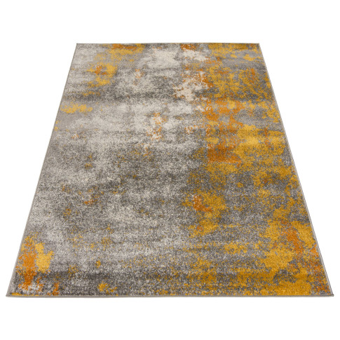 prostokątny dywan nowoczesny złoty melanż Ecavo 3X