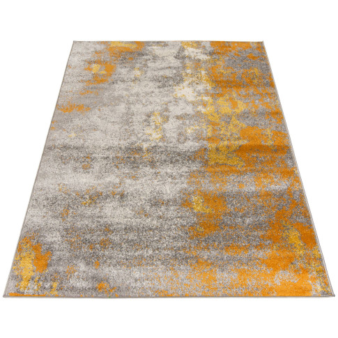 prostokątny dywan salonowy w stylu nowoczesnym pomarańczowy melanż Ecavo 3X