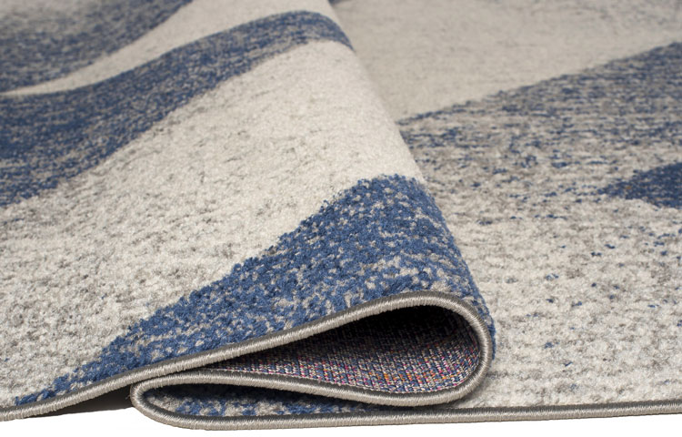 Ciemnoniebieski dywan pokojowy przecierany Kavo 6X