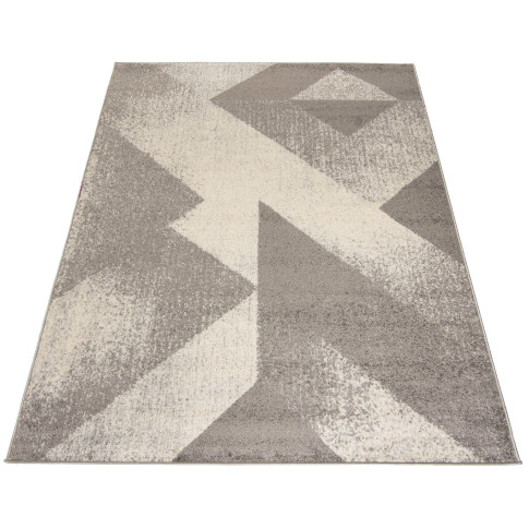 prostokątny dywan nowoczesny geometryczny ciemny szary Kavo 6X